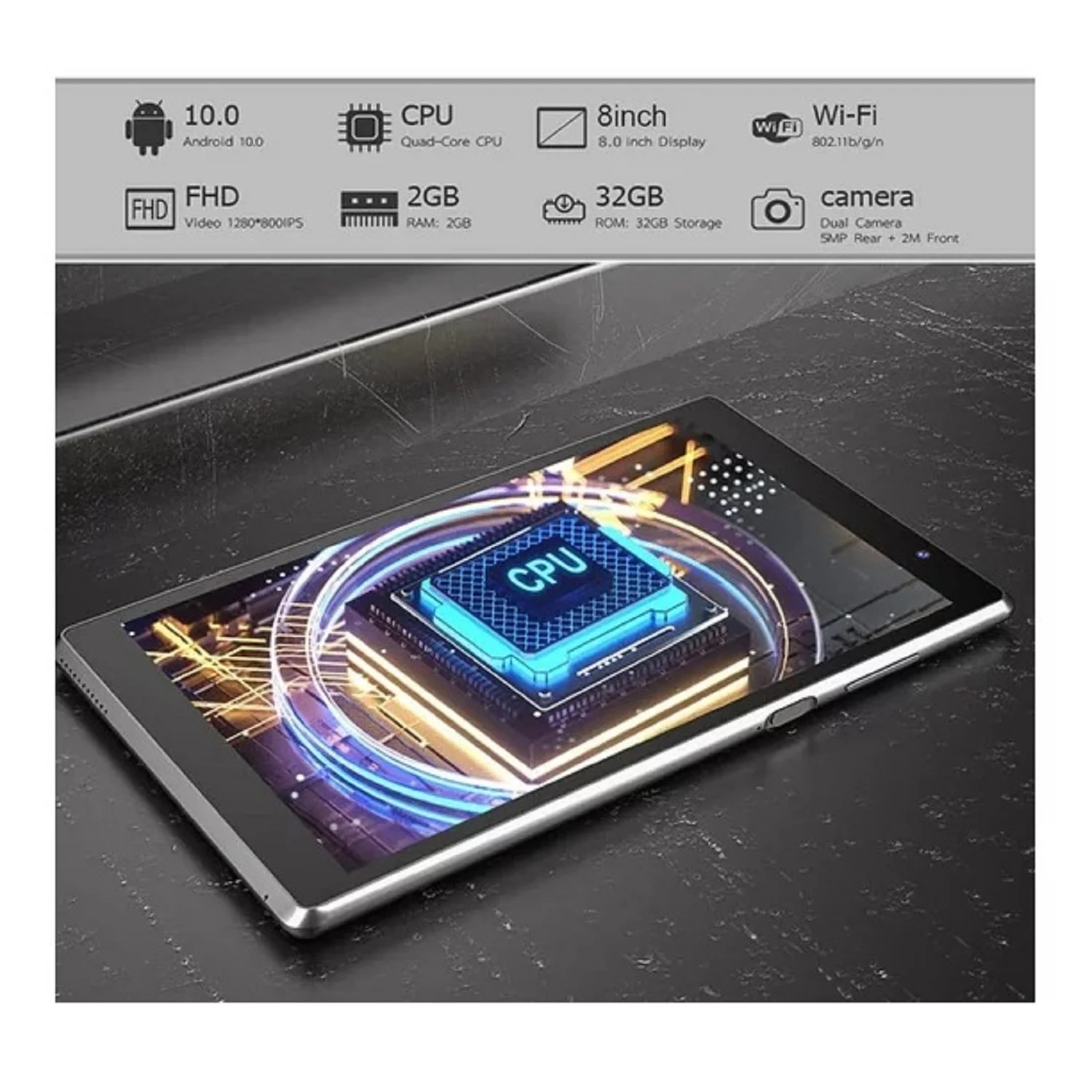 Coopers 8 inch Tablet Android 11.0 Tablet, 2GB + 32GB Quad Core Tablets Long Battery Life Tablets PC