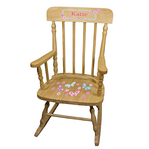 Personalized Natural Childrens Rocking Chair (Transportation)