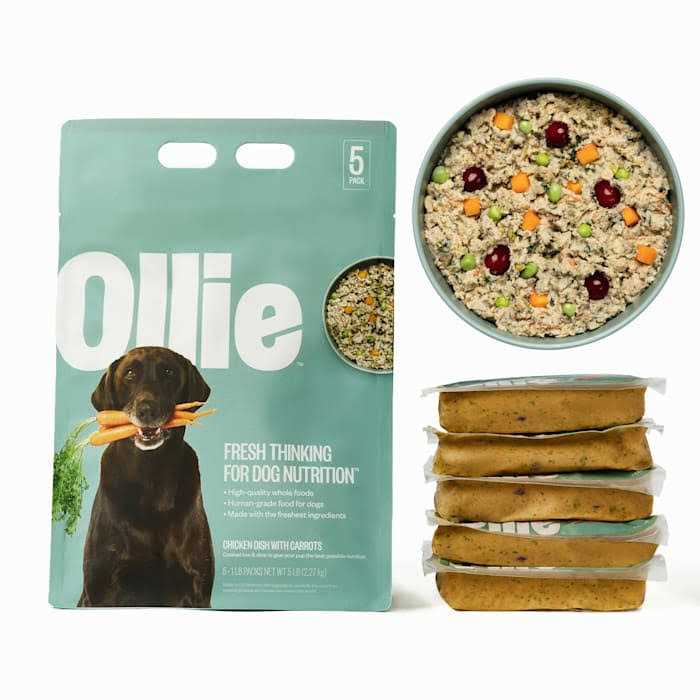 Ollie Chicken Dish with Carrots Fresh Frozen Dog Food - Pet Supplies online store