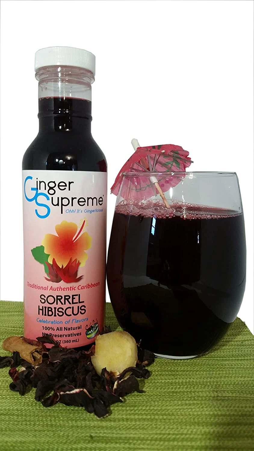 Caribbean Sorrel (Hibiscus) Herbal Tea All Natural (6-Pack)