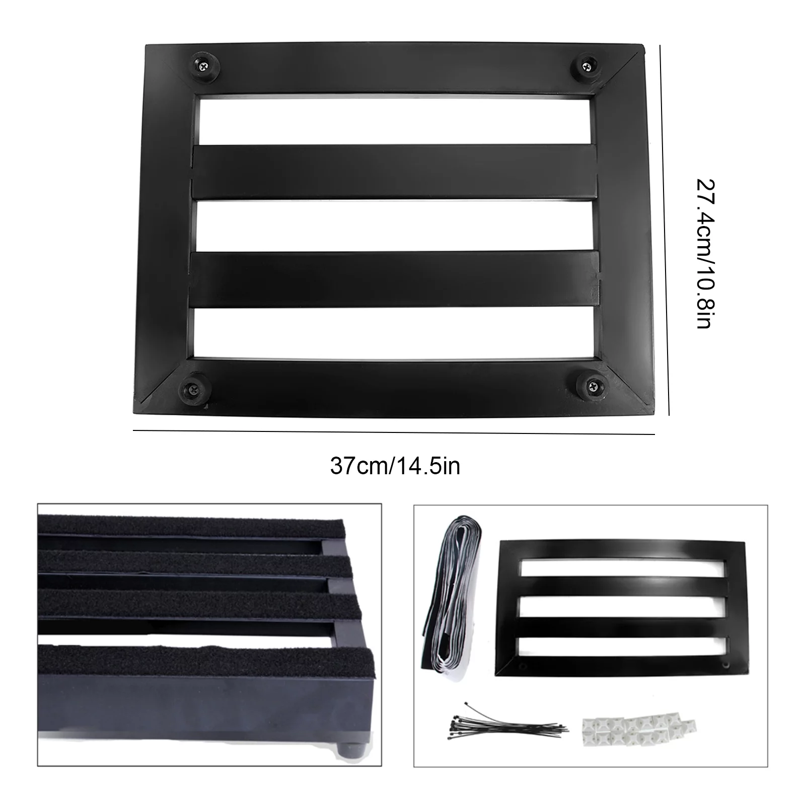 Radirus Pedal Board, Portable Electric Guitar Effect Pedal Board, Perfect for Musicians and Live Performances