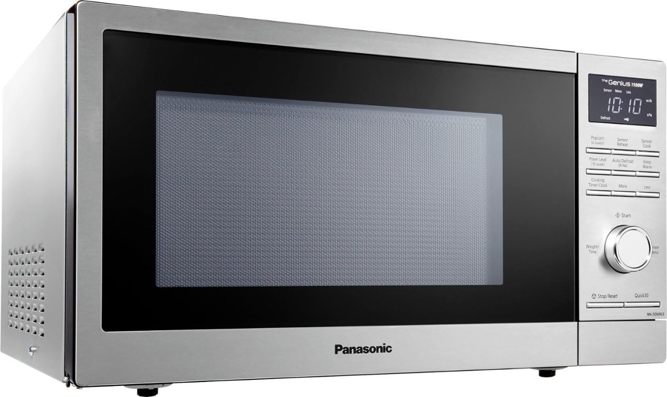 Panasonic NN-SD69LS 1.3 cu. ft. 1100W Microwave with Sensor Cook Technology - Stainless Steel