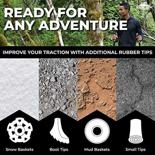 Cascade Mountain Tech Aluminum Quick Lock Trekking Poles - Sports Supplies Online Store