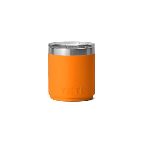 YETI Rambler Lowball, Vacuum Insulated Stainless Steel Stackable Lowball with MagSlider Lid, Stainless Steel, 10 oz (296 ml)