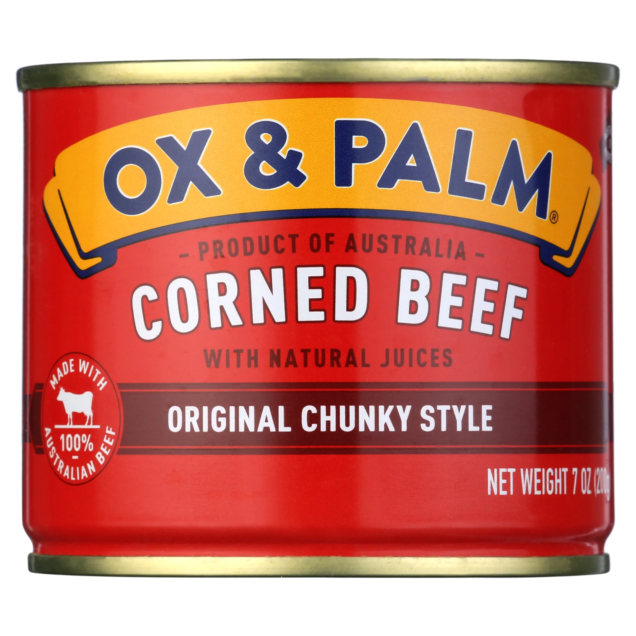 (6 pack) Ox & Palm Corned Beef Original Chunky Style, 7 oz Can