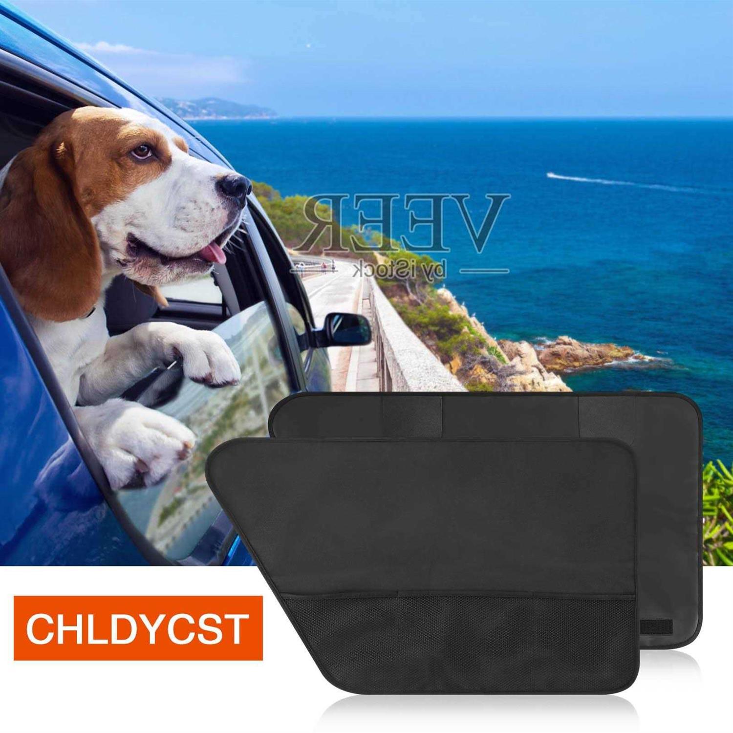 2 Pack Waterproof Pet Car Door Cover Protector-Back Seat Doors ,Easy To Install - Pet Supplies online store