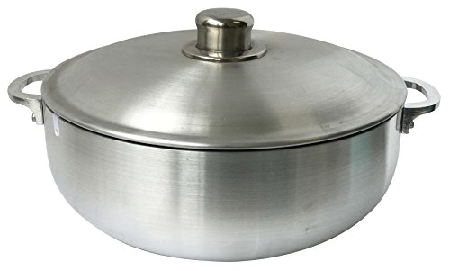 Heavy Gauge Caldero Dutch Oven with Aluminum Lid, 4.8 quart, Silver