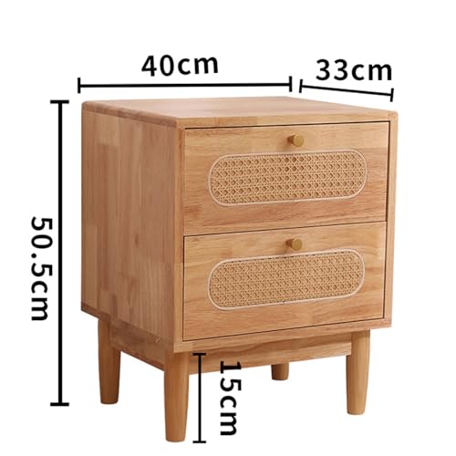 Bed Side Table/Night Stand, Nightstand, Nightstands with 2 Drawers, Small Nightstand for Bedroom, Small Spaces, College Dorm, Kids’ Room, Living Room(B)
