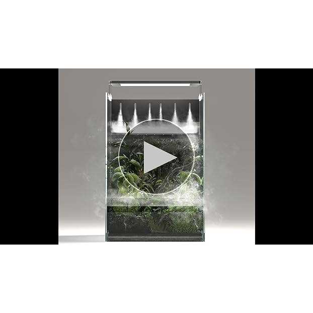 Landen AT30 Aqua Terra Tanks Terrarium All in One, Integrated Paludarium, Light, Water Pump, Mist-Flower and Mat Included, Waterfall and Rain Forest - Pet Supplies online store