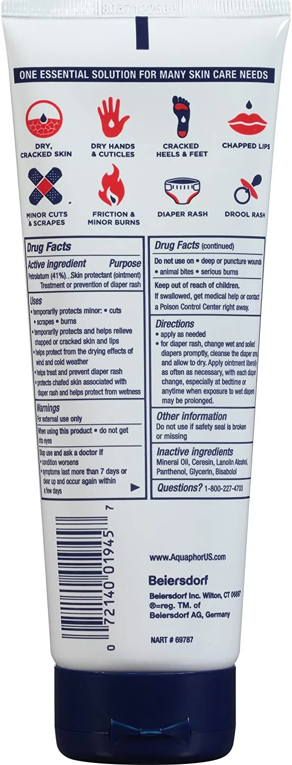 Aquaphor Healing Ointment 7 Ounce Tube 207ml 2 Pack