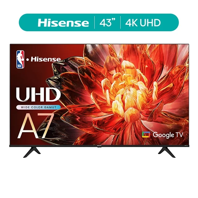 Hisense 43-Inch Class A7 Series Dolby Vision HDR 4K UHD Google Smart TV (43A7N) - Curated Treasures Market