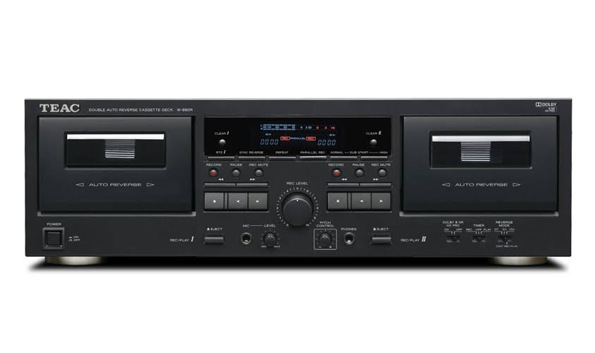 Teac W-890R Dual Cassette Deck - Black