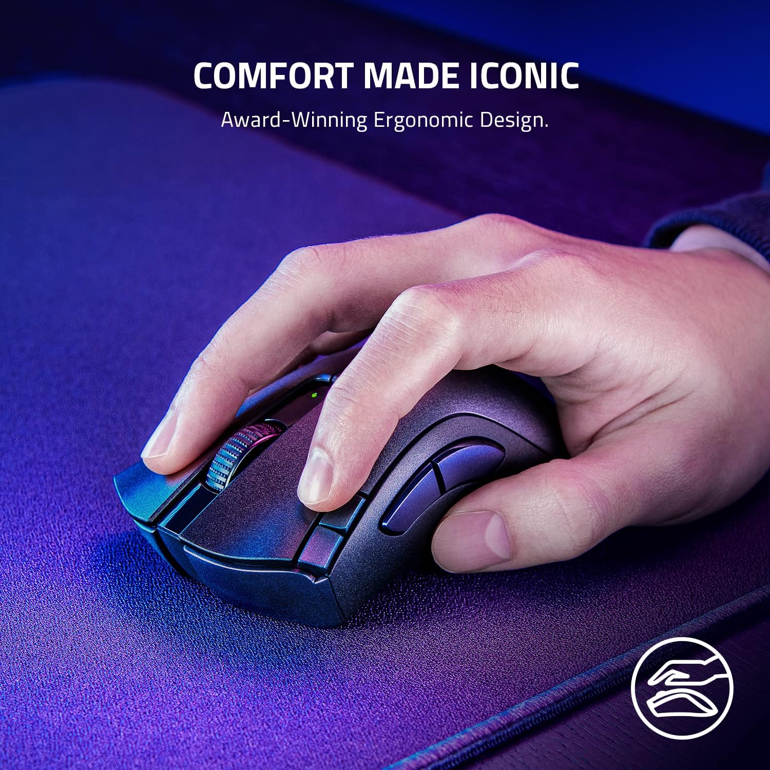 Razer DeathAdder V2 X Hyperspeed: Award-Winning Ergonomic Design - Ultra-Fast Hyperspeed Wireless - 235hr Battery Life - 7 Programmable Buttons - Gen 2 Mechanical Switches - 5G 14K DPI Optical Sensor Pack of 2