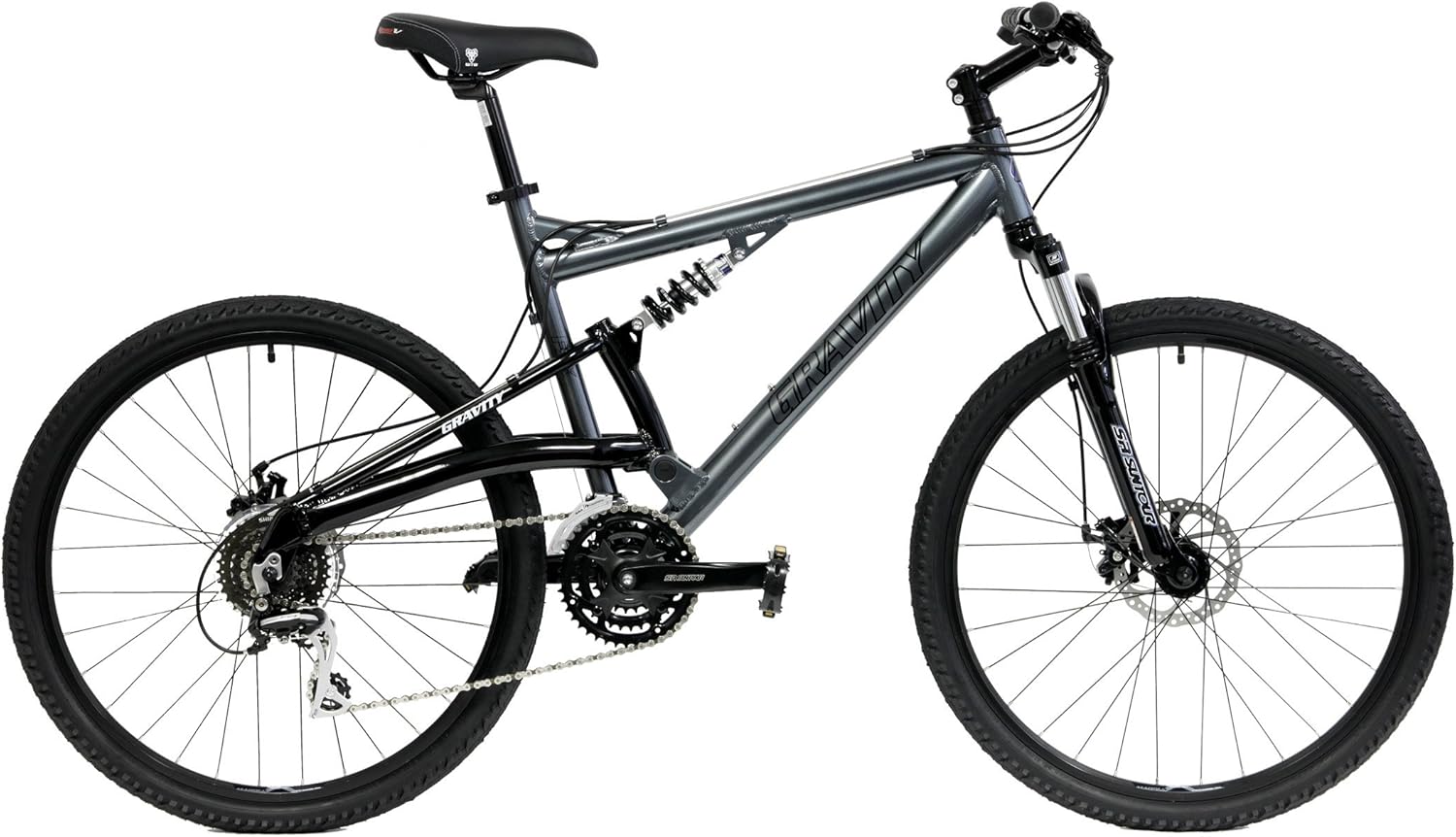 2021 Gravity FSX 1.0 Dual Full Suspension Mountain Bike with Disc Brakes Aluminum Frame