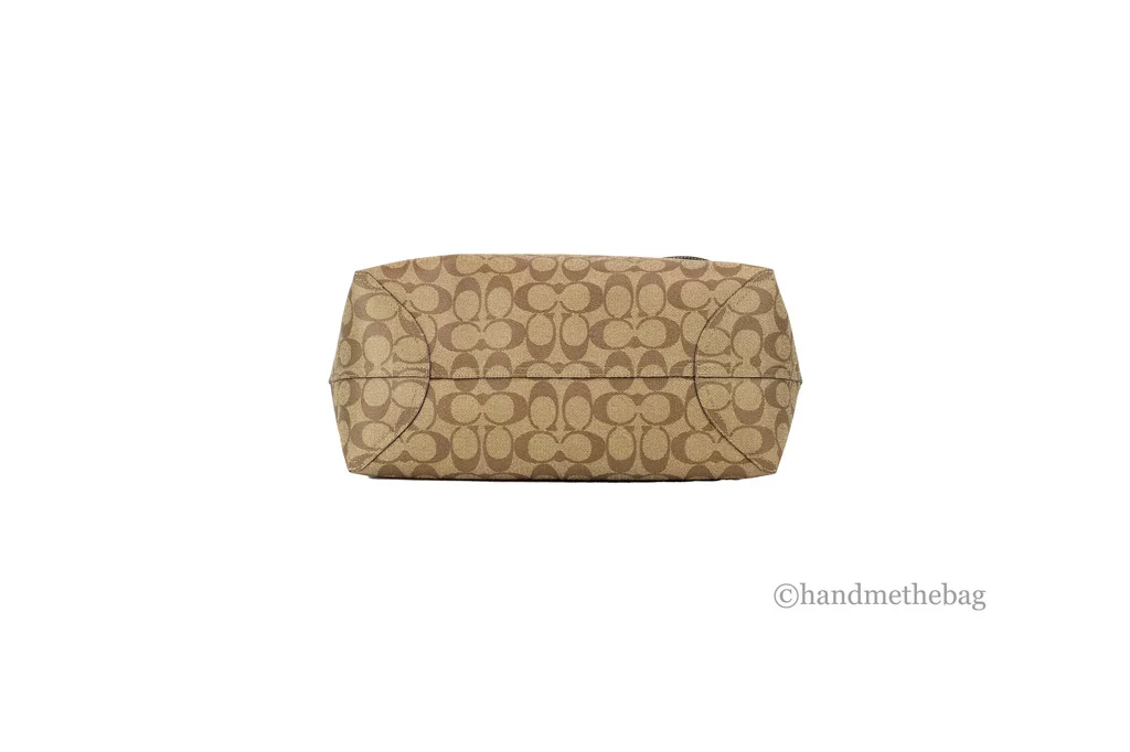 Coach (CB869) Varsity Khaki Amazon Green Multi Signature Canvas City Tote Bag