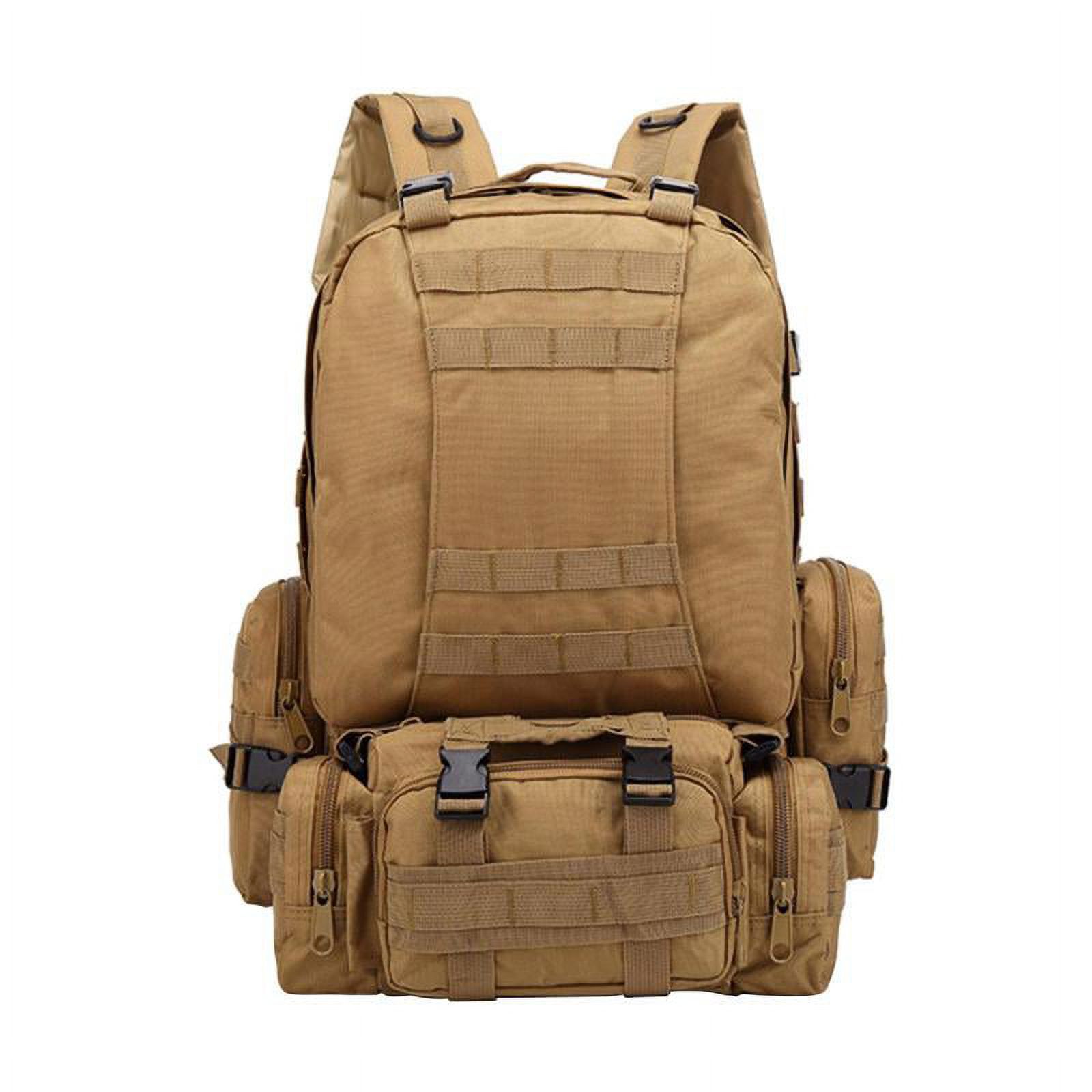 55L Backpack Accessories Backpack Travel Hiking Camping Khaki