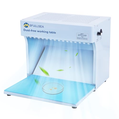 Laminar Flow Hood Mycology Vertical Laminar Flow Clean Bench Workstation for Phone LCD Repair Tissue Culture Seedlings - H-E-P-A Filter