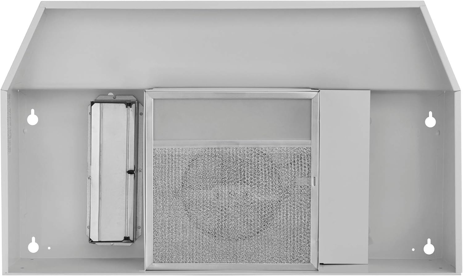 Broan-NuTone 42-inch Under-Cabinet Convertible Range Hood with 2-Speed Exhaust Fan and Light, 210 Max Blower CFM, White