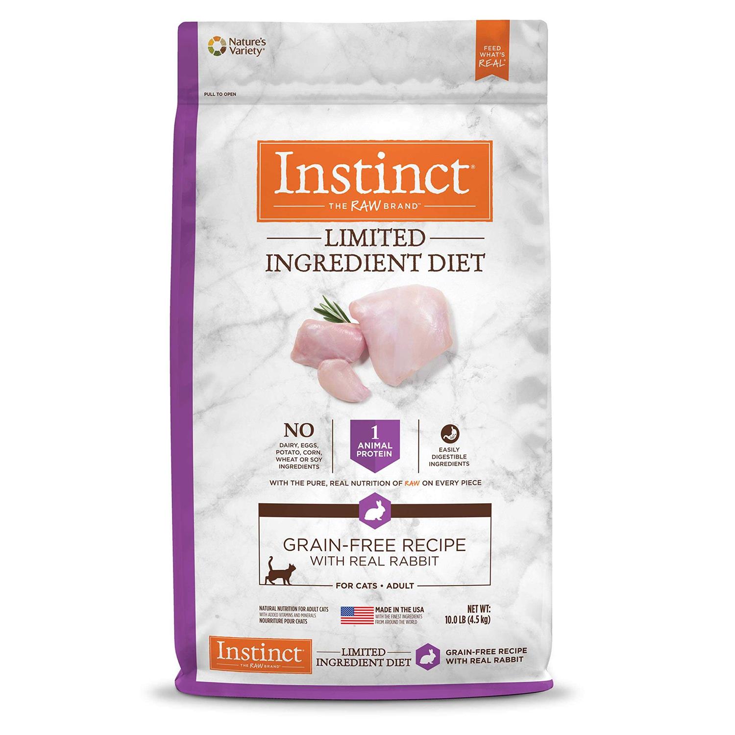 Instinct Limited Ingredient Diet Grain-Free Recipe with Real Rabbit Dry Cat Food - Pet Supplies online store