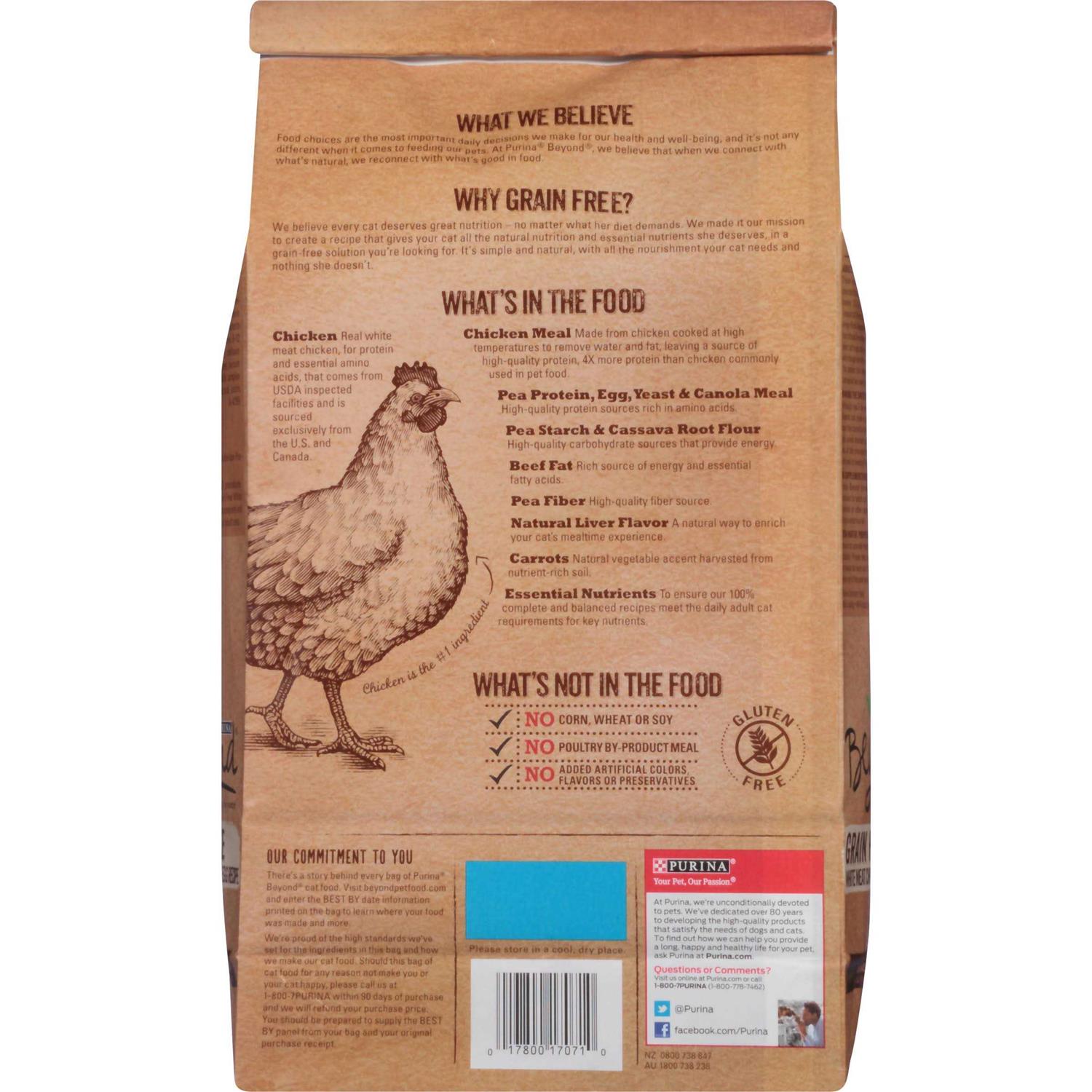 Purina Beyond Grain Free White Meat Chicken & Egg Recipe Natural Dry Cat Food - Pet Supplies online store