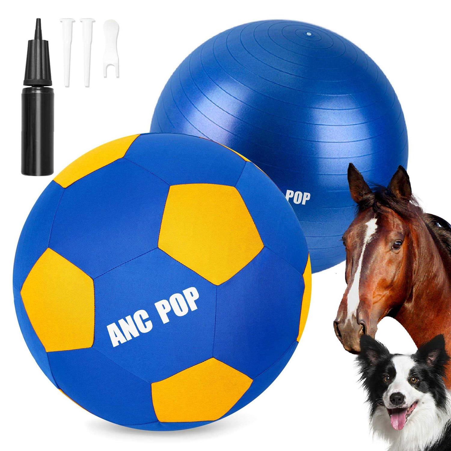 ANC POP Herding Ball for Dogs Horse Ball & Ball Cover 25 Ball for Horses Large with Hand Pump for Play Herding Ball Herding Ball Horse Toys - Pet Supplies online store