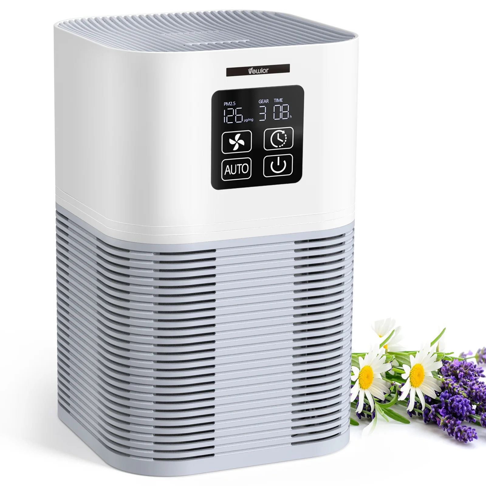 Vewior Air Purifier for Large Room, with H13 True HEPA Filter, Remove 99.9% Smoke Dust for 600 SQ.ft