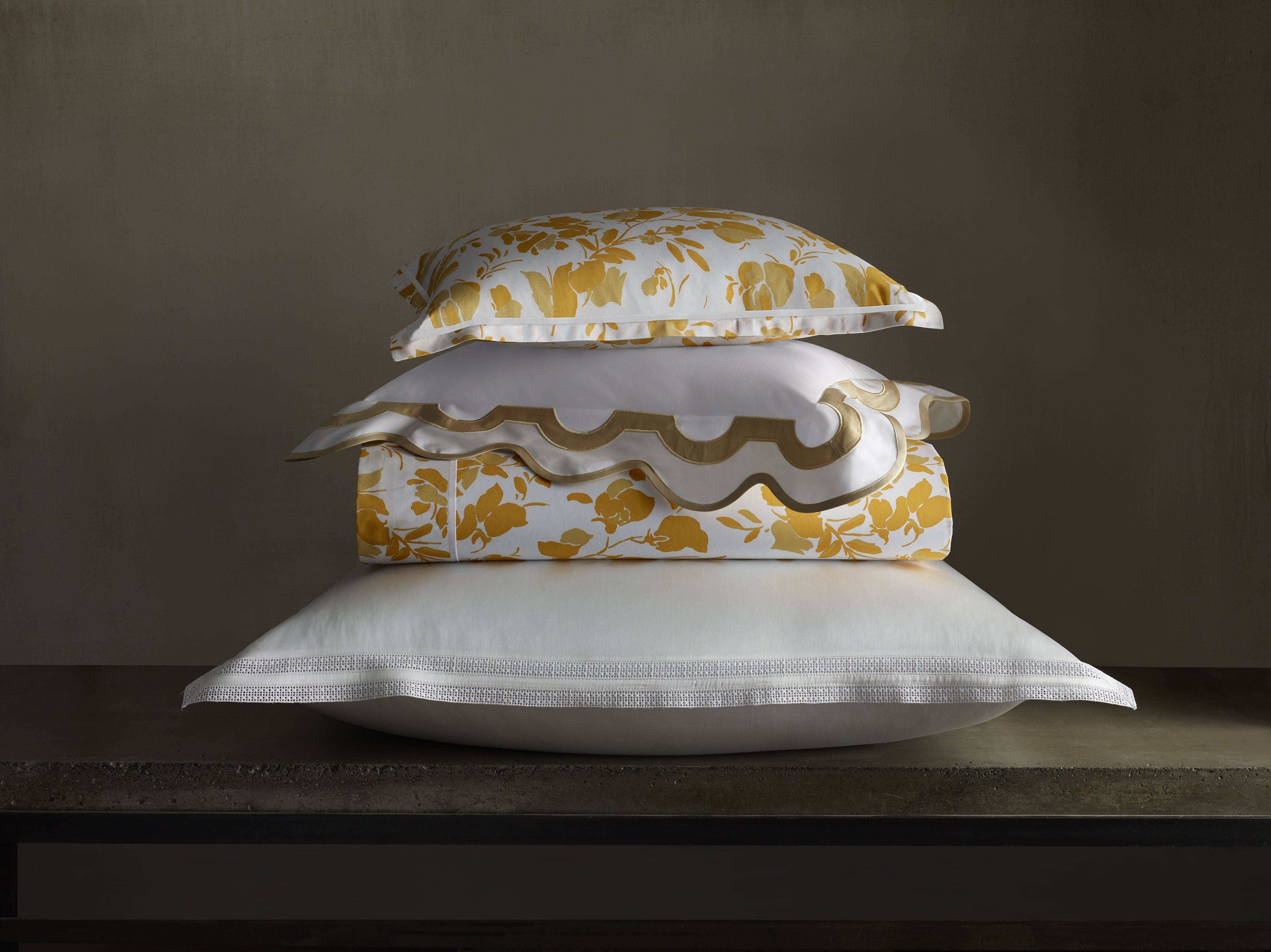 Matouk Alexandra Bedding - King Sham | Goldenrod