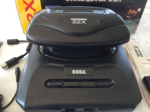 Sega Genesis 32x System Console (ntsc) with Sega Power Supply u0026 Link Cable