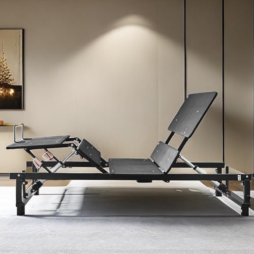 Queen Size Metal Adjustable Bed Frame, Ergonomic Electric Bed Base with Head and Foot Incline, Zero Gravity, Wireless Remote, Quiet Motor, 12 inch Legs for Storage, 5-Minute Assemble (Queen)