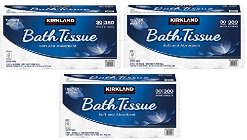 Kirkland Signature 2-Ply Bath Tissue, 30 Rolls