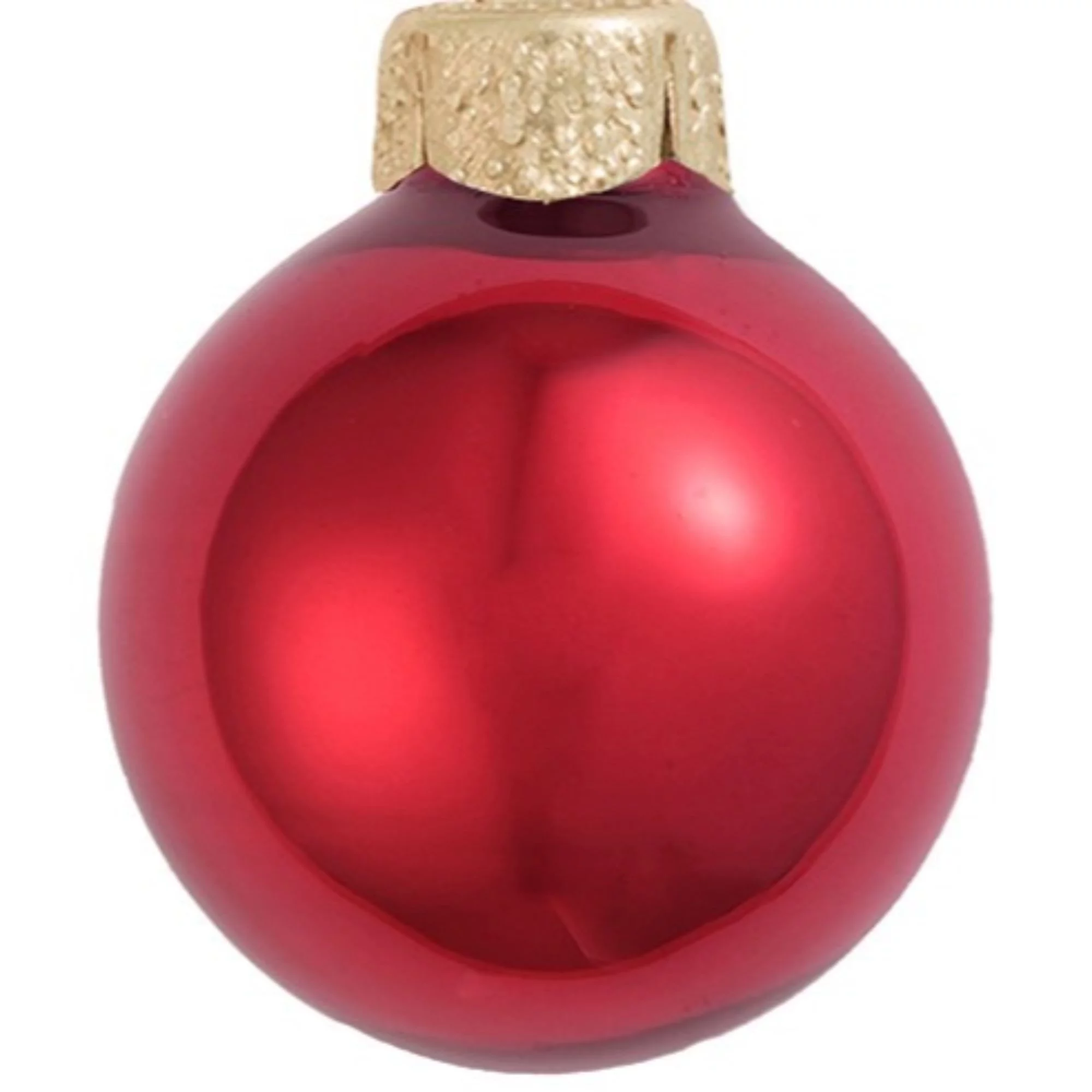 Whitehurst Pearl Finish Glass Christmas Ball Ornaments - 2