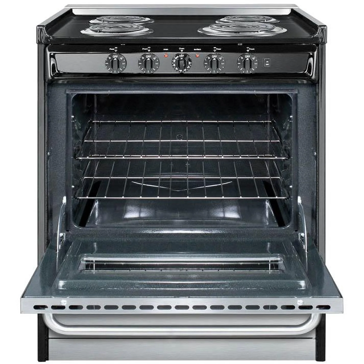 Summit Professional 30-Inch 4-Burner Slide-In Electric Range