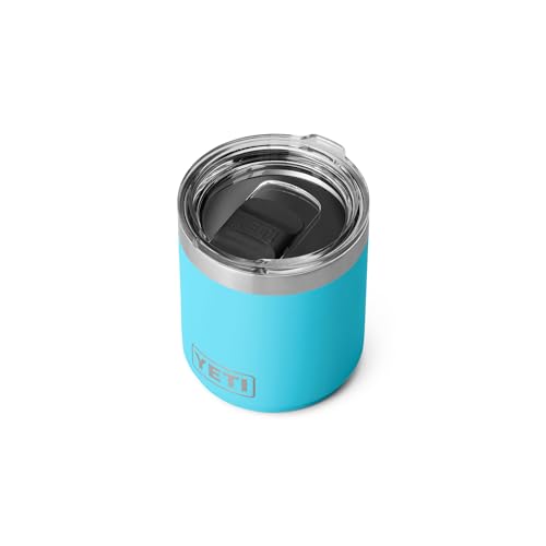 YETI Rambler Lowball, Vacuum Insulated Stainless Steel Stackable Lowball with MagSlider Lid, Stainless Steel, 10 oz (296 ml)