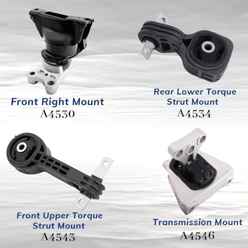 Engine Motor and Transmission Mount Kit Set of 6 Compatible with 2003/2004/2005/2006/2007 Ho~n~da Accord LX EX SE 3.0L Automatic Trans, Replaces# A4527HY A4526HY A4525 A4544 A4517 A4524