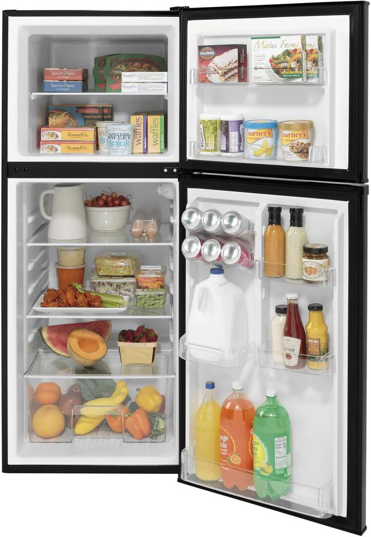GE APPLIANCES GPV10FGNBB GE(R) 9.8 Cu. Ft. 12 Volt DC Power Top-Freezer Refrigerator
