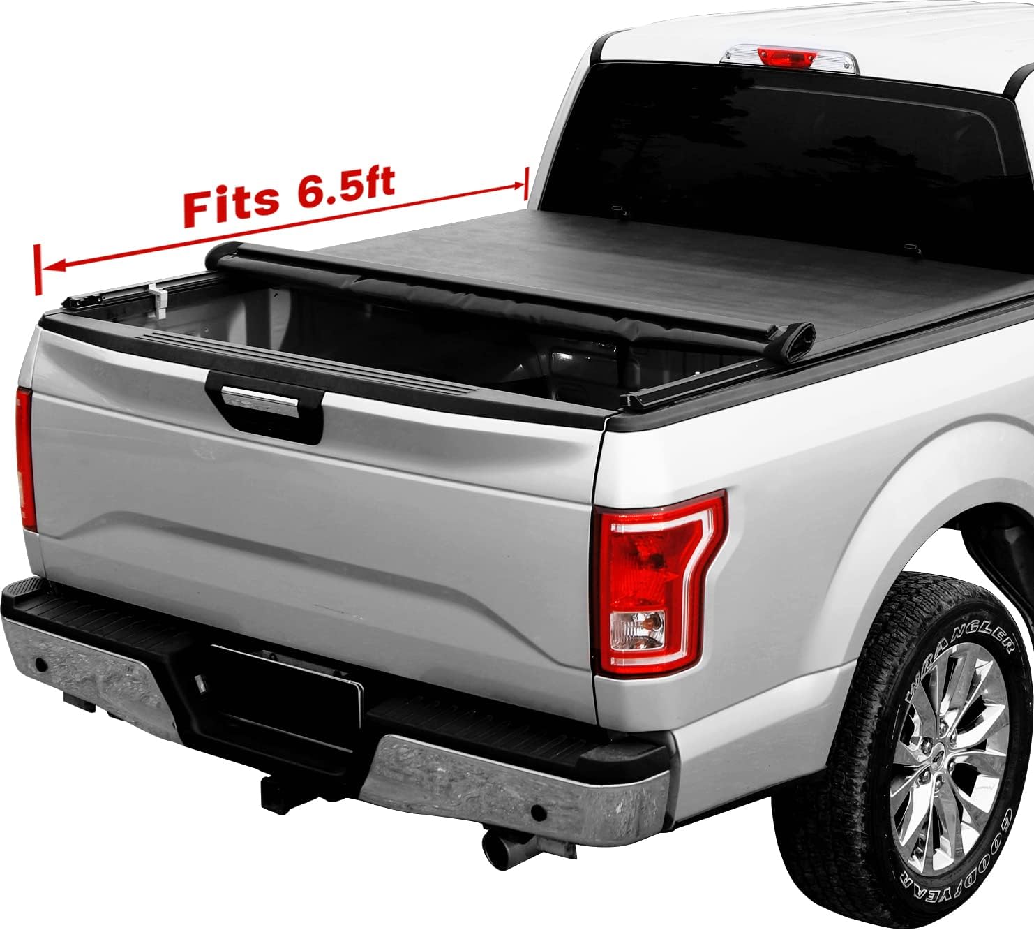 Tonneau Cover Soft Roll Up for Ford F-150 2015-2022,Truck Bed Covers Compatible with 2015 2016 2017 2018 2019 2020 2021 2022 F150 5.5 Feet Styleside Bed