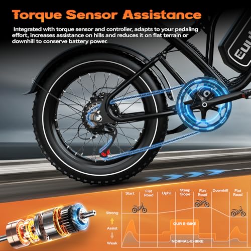 Electric Bike for Adults, 2000W/3000W Peak Single/Double Motor with 48V/52V 25AH/30AH Battery, 20