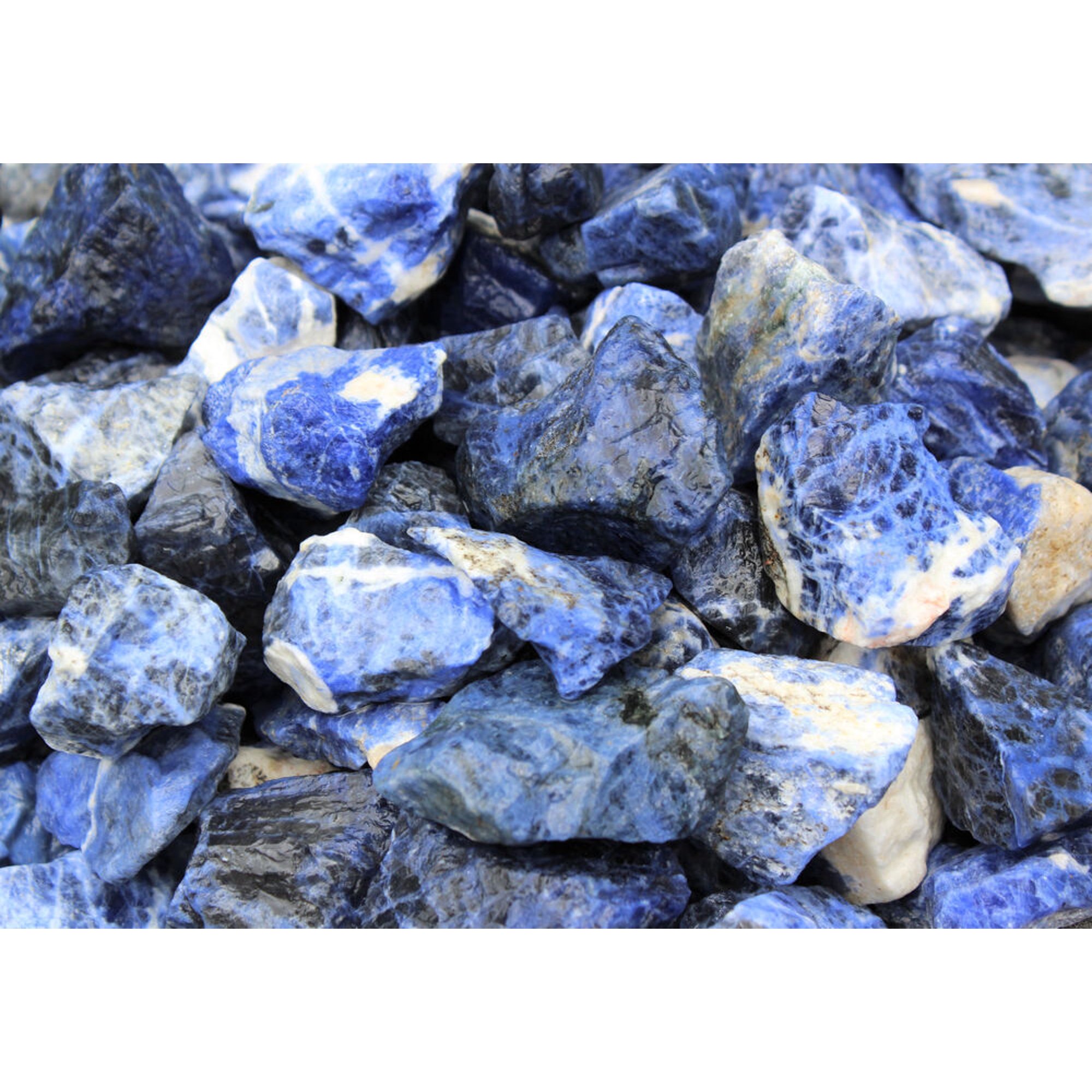 1 Single Blue Natural Rough Sodalite Raw Crystal Gemstone Specimen Reiki Healing