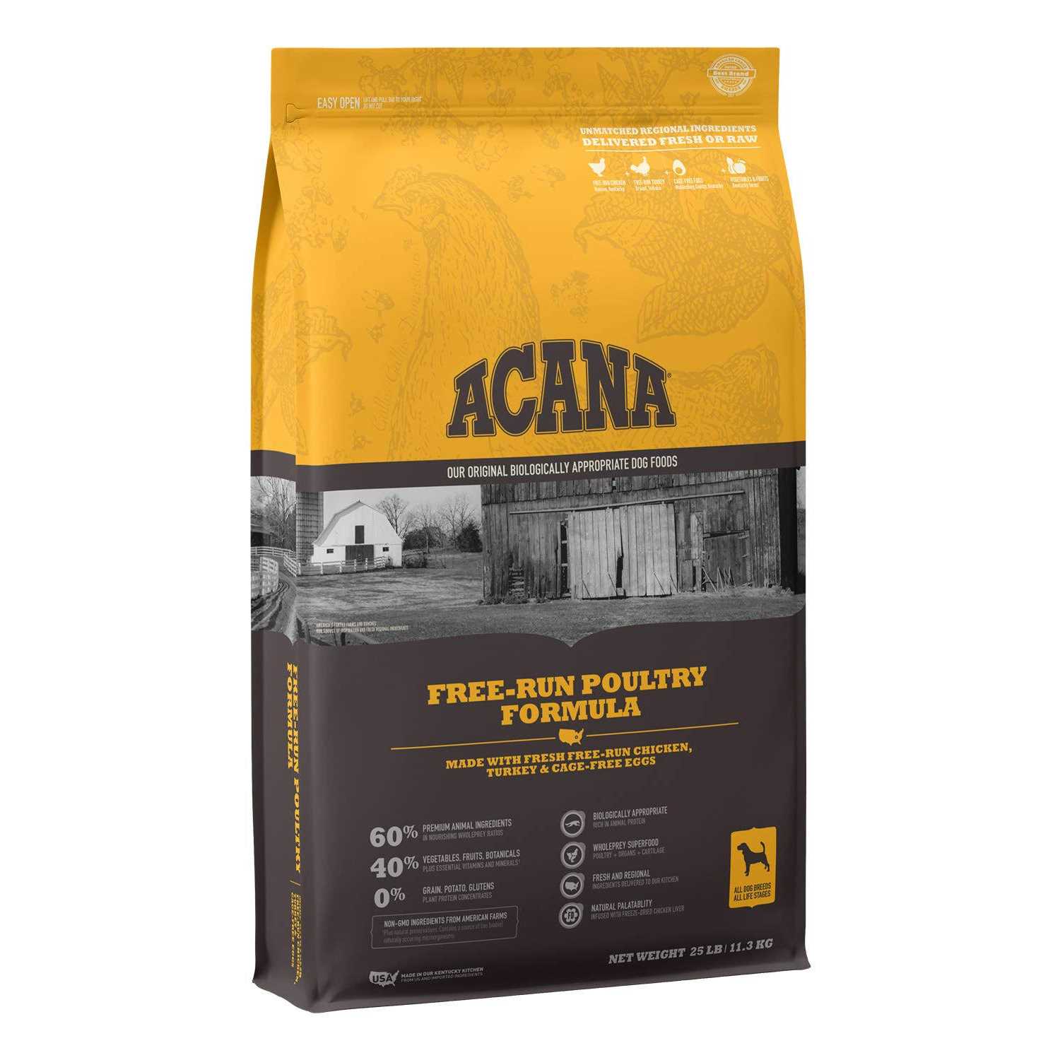 Acana Free-Run Poultry Dry Dog Food - Pet Supplies online store