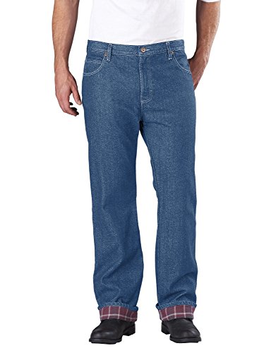 Dickies Men's Relaxed Fit Flannel Lined Jean