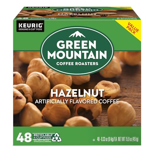 Green Mountain Coffee Roasters Hazelnut Coffee, Keurig Single-Serve K-Cup pods, Light Roast, 96 Count