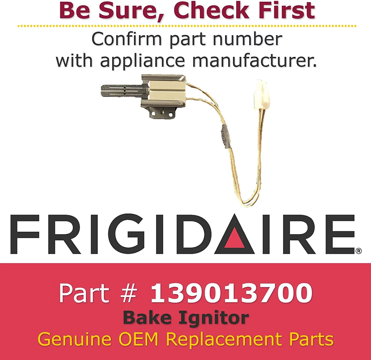 Frigidaire Range/Stove/Oven Igniter 139013700