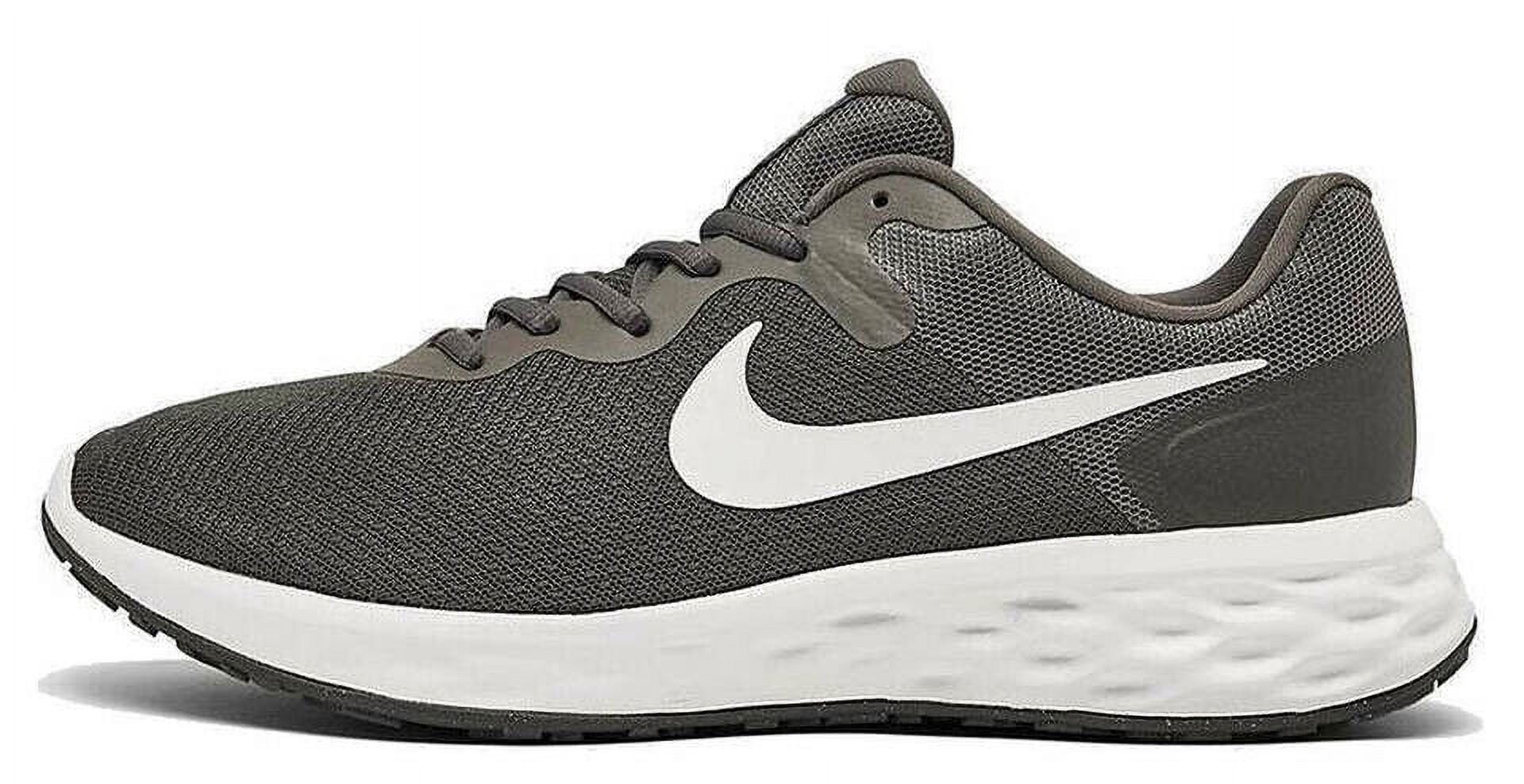 NIKE REVOLUTION 6 4E WIDE LOW TRAINERS SNEAKERS MEN SHOES GREY/WHITE SIZE 10 NEW