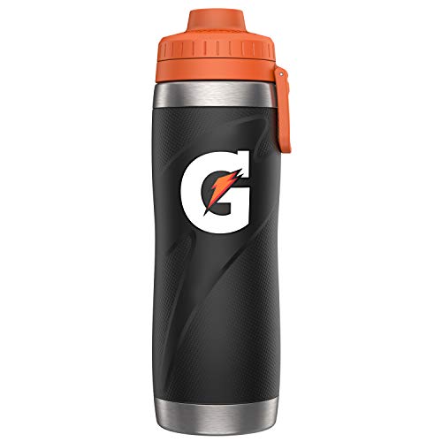 Gatorade Stainless Steel Sport Bottle, 26oz, Double-Wall Insulation, Green , 26oz (Pack of 1)