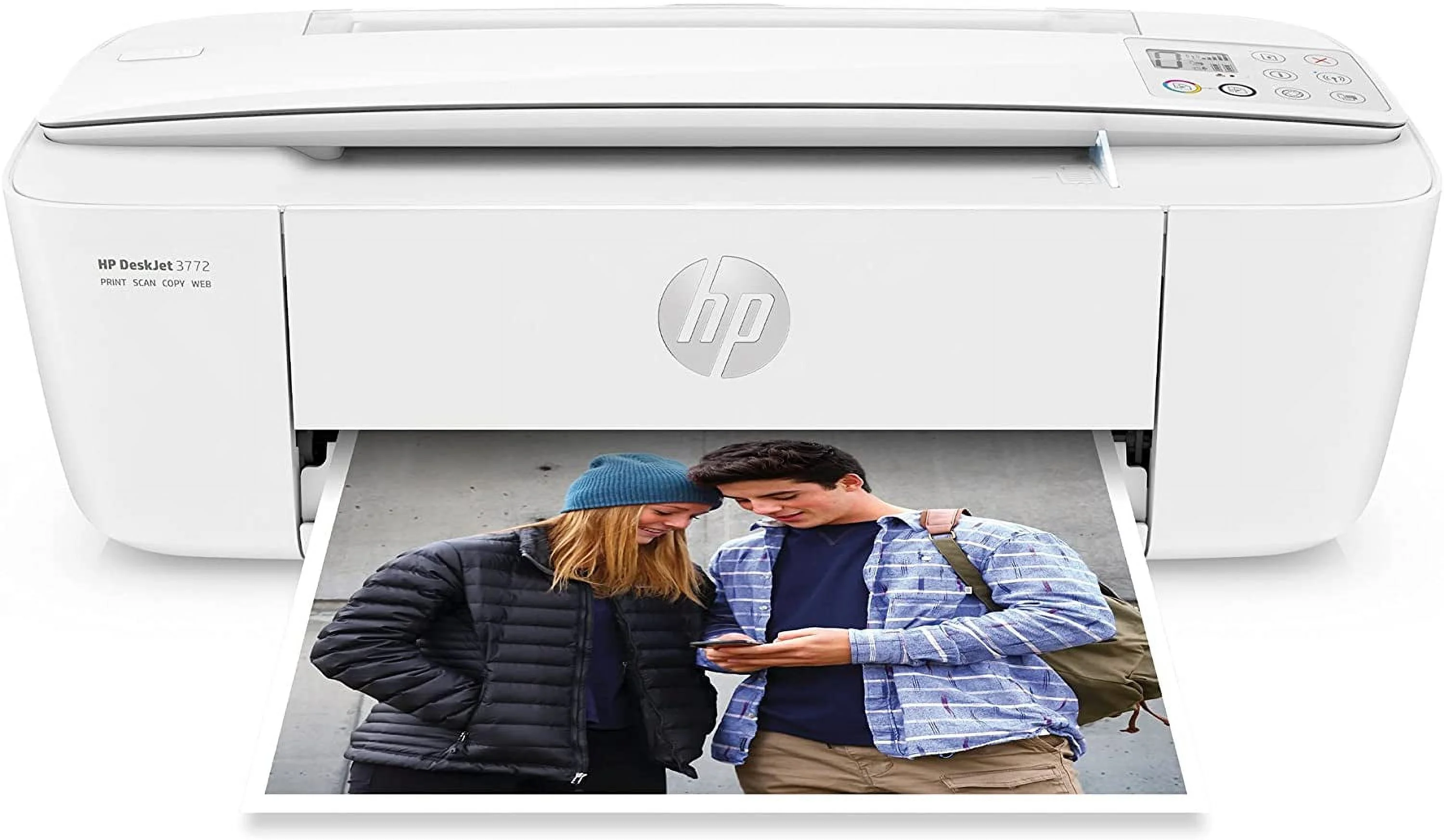 HP DeskJet Wireless Color Inkjet Printer W LCD, Print Scan Copy & Mobile Printing