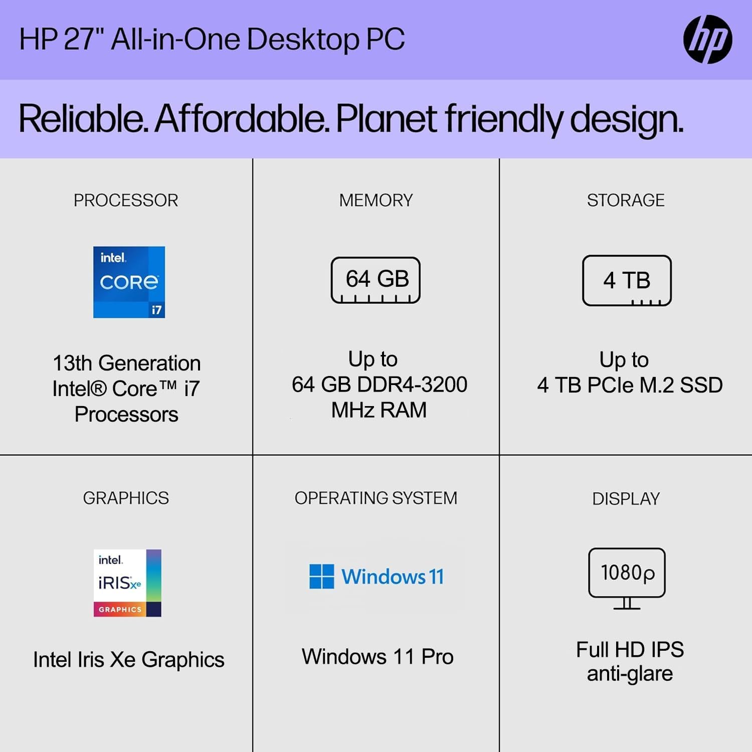 HP Essential Business All-in-One, 27