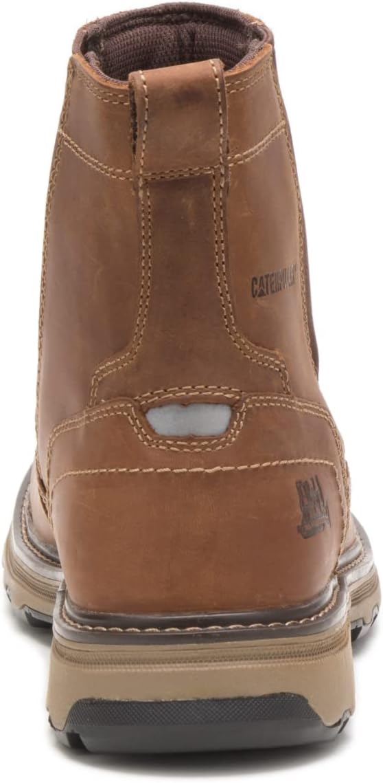 CAT Footwear Men's Pelton Industrial & Construction Shoe, Dark Beige, 13