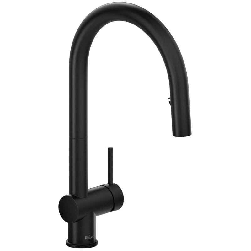 Riobel AZ201BK Azure Kitchen Faucet with Spray
