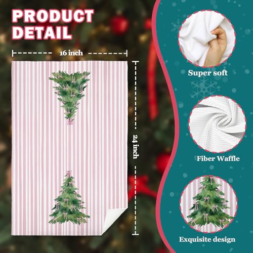 Christmas Red Cardinal Kitchen Towels, Rustic Winter Bird Decorative Hand Towels for Bathroom, Cardinal Lovers Gifts, Farmhouse Christmas Dish Tea Towel for Kitchen, 16x24 Inches