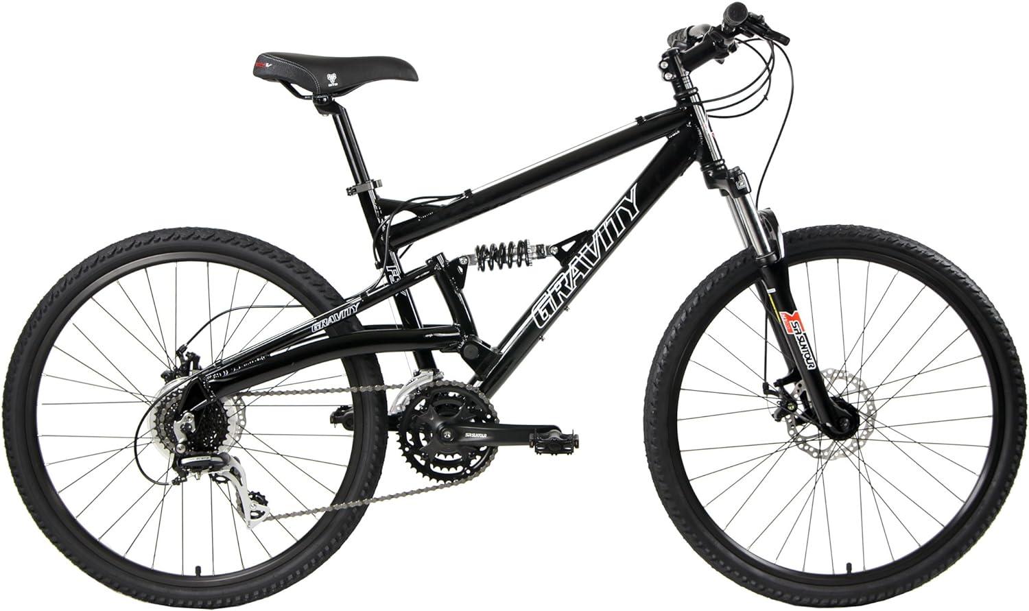 2021 Gravity FSX 1.0 Dual Full Suspension Mountain Bike with Disc Brakes Aluminum Frame